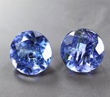 Пара танзанитов 2,59 карата