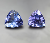 Пара танзанитов 2,3 карата