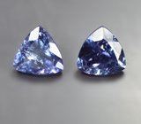 Пара танзанитов 2,96 карата