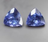 Пара танзанитов 2,66 карата