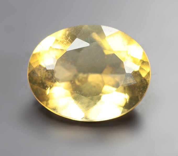 Ограненный бразильский «солнечный» опал 1,38 карата
