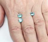 Набор из 3 «неоновых» апатитов 2,6 карата