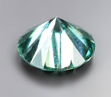 Голубовато-зеленый муассанит 2,97 карата