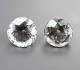 Пара бесцветных цирконов 3,35 карата