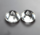 Пара бесцветных цирконов 3,35 карата