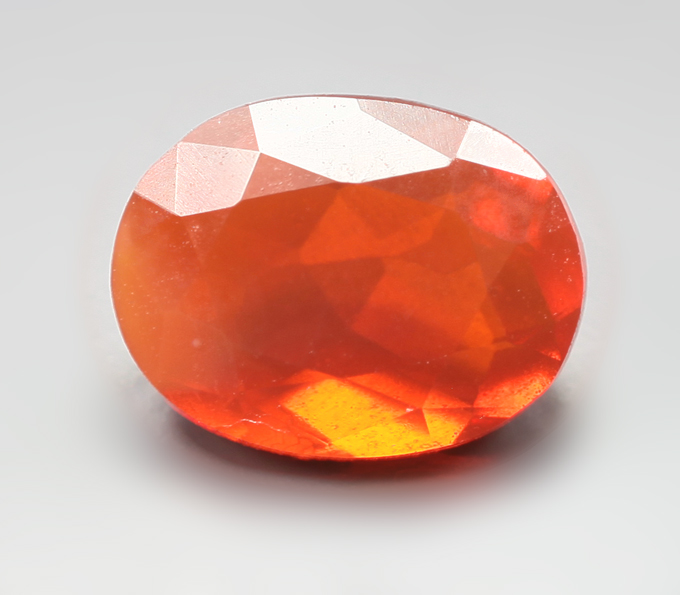 Мексиканский ограненный «огненный» опал 0,77 карата