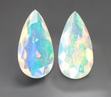 Пара ограненных эфиопских опалов 1,27 карата