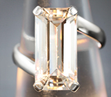 Кольцо cо скаполитом высокой чистоты со сменой цвета 4,94 карата Серебро 925