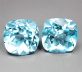 Крупная пара London топазов 17,75 карата