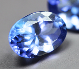 Пара ярких насыщенных танзанитов 1,57 карата