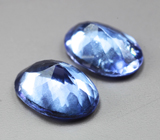 Пара ярких насыщенных танзанитов 1,57 карата