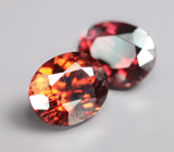 Пара цирконов высокой чистоты 4,36 карата