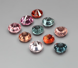 Яркий набор из 10 разноцветных шпинелей 3,69 карата