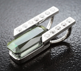 Кулон с полихромным «неоновым» апатитом 2,86 карата и лейкосапфирами