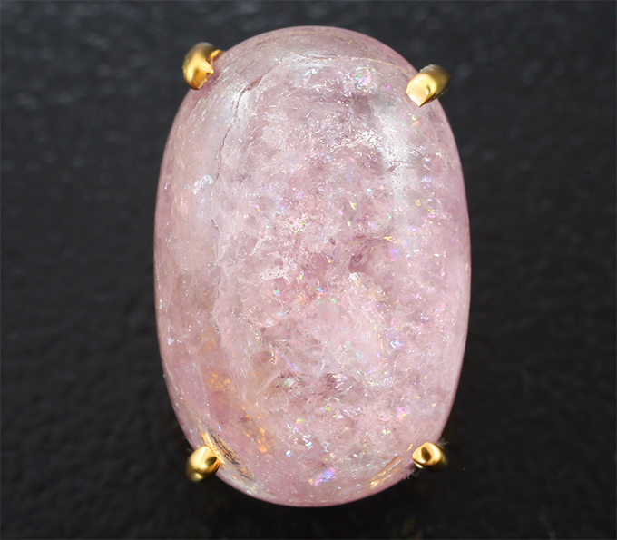 Кулон с розовым турмалином 5,91 карата