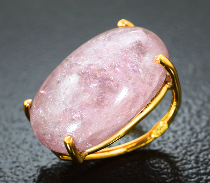 Кулон с розовым турмалином 5,91 карата