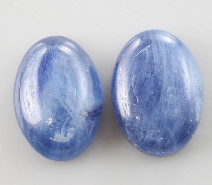 Подвесы для серег с кианитами 13,98 карата и жемчугом 