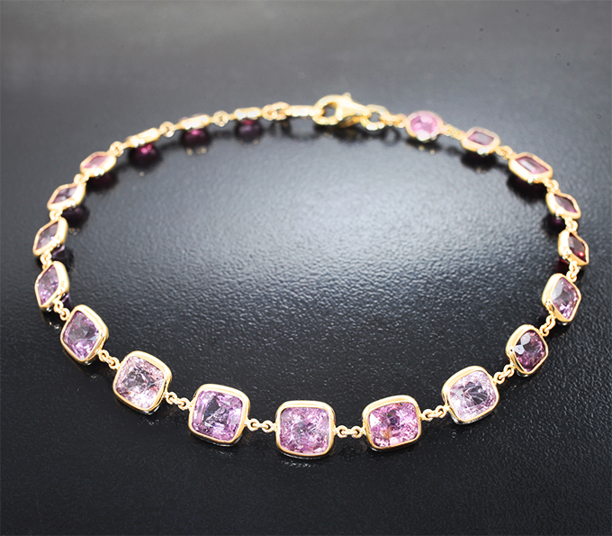 Браслет со шпинелями 16,42 карата