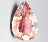 Кулон с падпараджа турмалином 5,93 карата и цирконами Золото