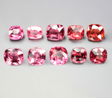 Набор из 10 шпинелей 1,61 карата