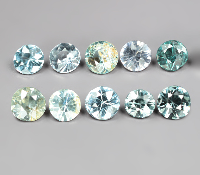 Набор из 10 шпинелей 1,39 карата