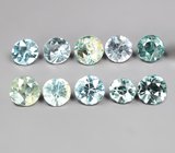 Набор из 10 шпинелей 1,39 карата