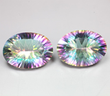 Крупная пара «мистического» кварца 24,55 карата