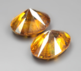 Пара золотисто-желтых сфенов 3,57 карата
