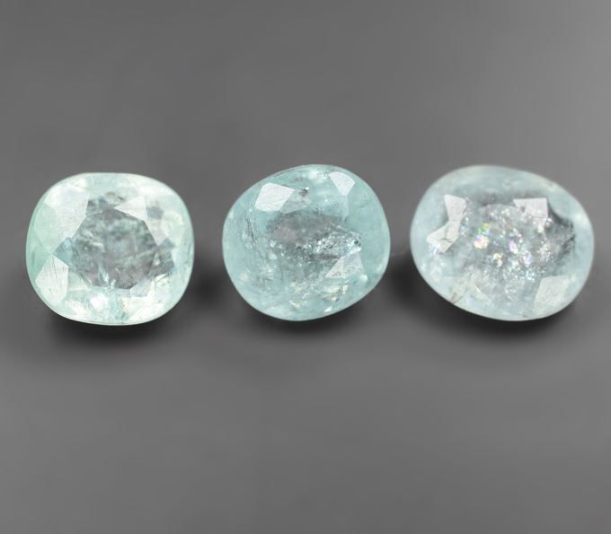 Набор из 3 параиба турмалинов 2,9 карата