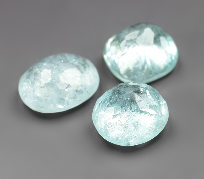 Набор из 3 параиба турмалинов 2,9 карата