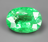 «Неоновый» цаворит 1,22 карата