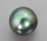 Темно-зеленая морская жемчужина барокко 10,68 карата! Титановый люстр