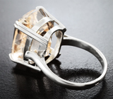 Кольцо с чистейшим империал топазом 26,17 карата Серебро 925