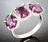 Кольцо с умбалитами гранатами топовых цветовых характеристик 7,09 карата