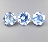 Набор из 3 полихромных цоизитов 2,38 карата