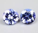 Пара чистейших танзанитов 1,01 карата