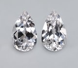 Пара данбуритов высокой чистоты 2,82 карата