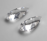 Крупная пара данбуритов высокой чистоты 4,44 карата