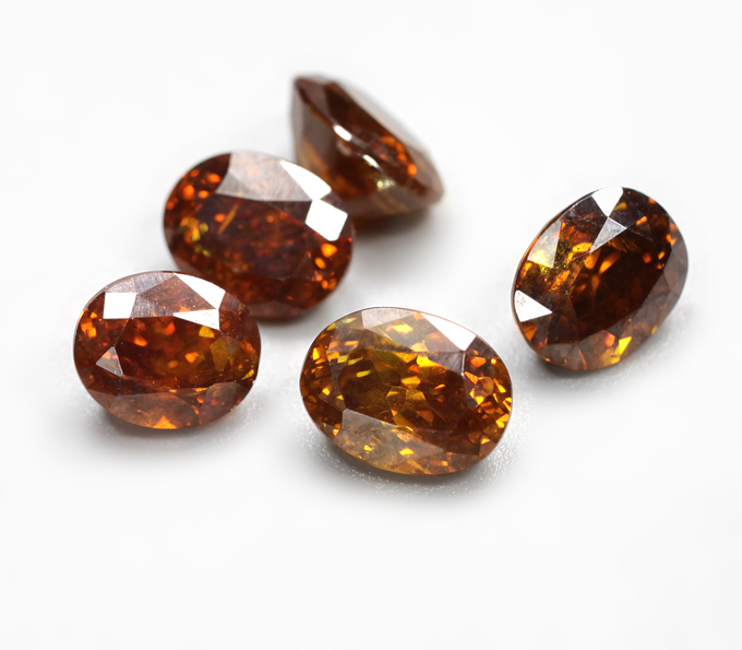 Набор из 5 сфалеритов 2,03 карата