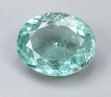 Редкий крупный голубой турмалин высокой чистоты 5,88 карата