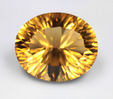 Чистейший крупный цитрин 20,31 карата