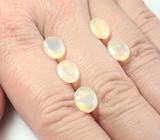 Набор из 5 ограненных эфиопских опалов 4,92 карата