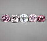 Серьги с разноцветными шпинелями 10,82 карата Серебро 925