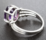 Кольцо с аметистом 2,45 карата  Серебро 925