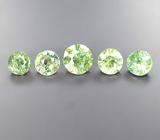 Кольцо с редким данбуритом 1,59 карата, чистейшими цирконами «шампань» и демантоидами гранатами 