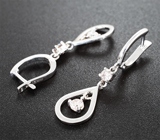 Серьги с розовыми бриллиантами 0,63 карата