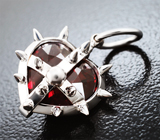 Кулон с насыщенно-красным пиропом гранатом 4,57 карата