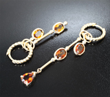 Подвесы для серег с турмалинами 3,48 карата Золото