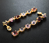 Комплект с разноцветными шпинелями 11,44 карата