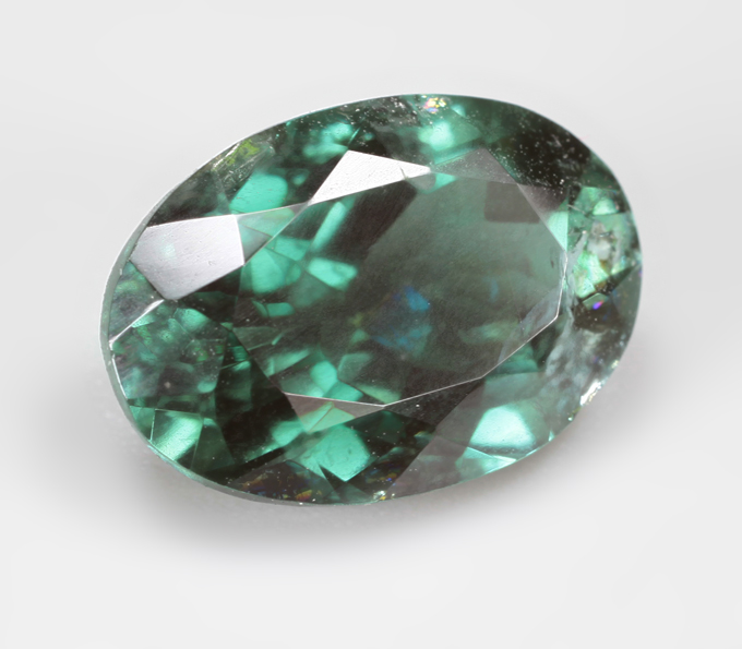 Голубовато-зеленый турмалин 3,36 карата